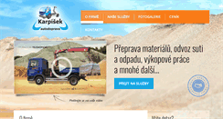 Desktop Screenshot of adkarpisek.cz
